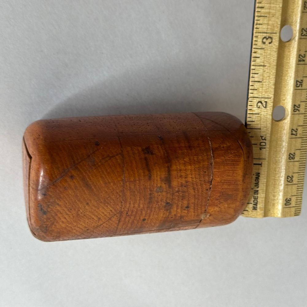 Vintage Folk Art Handcrafted Wooden Puzzle Box Small Trinket Case - Picture 13 of 16
